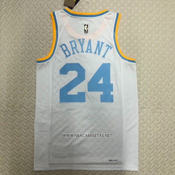 Camiseta Los Angeles Lakers Kobe Bryant NO 24 Classic 2022-23 Blanco